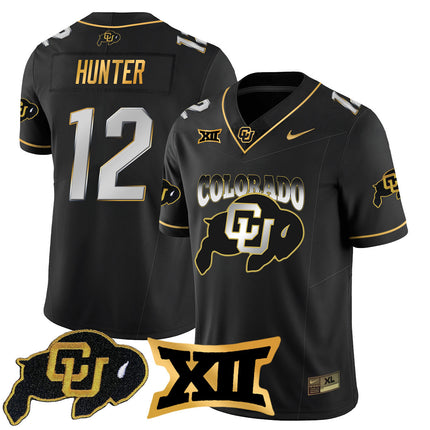 Men's Colorado Buffaloes 2024 Vapor Limited Gold Jersey N1 - All Stitched