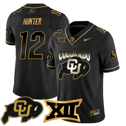 Men's Colorado Buffaloes 2024 Vapor Limited Gold Jersey N1 - All Stitched