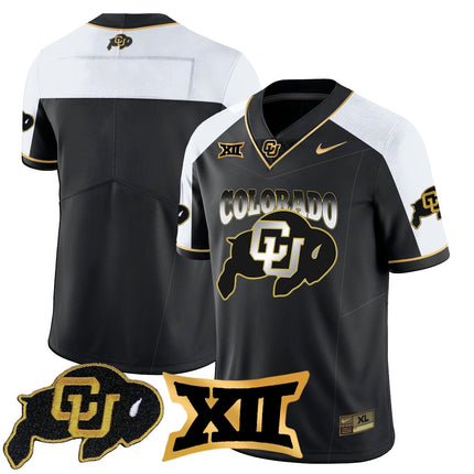 Men's Colorado Buffaloes 2024 Vapor Limited Gold Jersey N1 - All Stitched