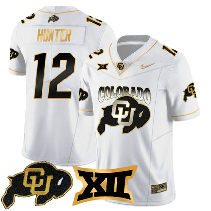 Men's Colorado Buffaloes 2024 Vapor Limited Gold Jersey N1 - All Stitched