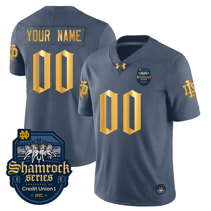 Custom Name/Gender Notre Dame Fighting Irish 2024 Shamrock Series Uniform - All Stitched