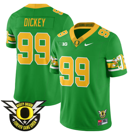 Men's Oregon Football Forever Gang Green 2024 Jersey N1 - All Stitched