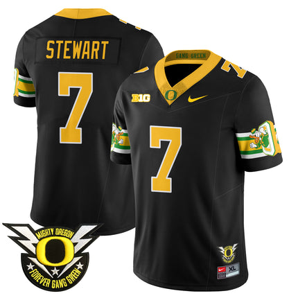 Men's Oregon Football Forever Gang Green 2024 Jersey N1 - All Stitched