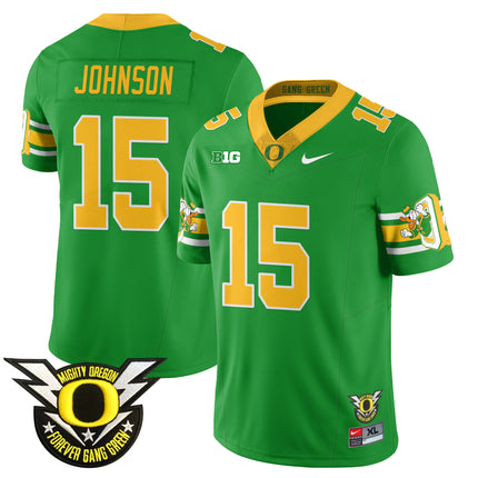 Men's Oregon Football Forever Gang Green 2024 Jersey N1 - All Stitched