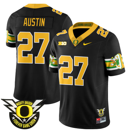 Men's Oregon Football Forever Gang Green 2024 Jersey N1 - All Stitched