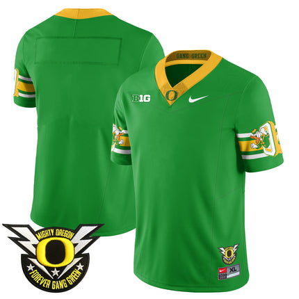 Men's Oregon Football Forever Gang Green 2024 Jersey N1 - All Stitched