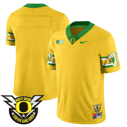 Men's Oregon Football Forever Gang Green 2024 Jersey N1 - All Stitched