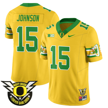 Men's Oregon Football Forever Gang Green 2024 Jersey N1 - All Stitched