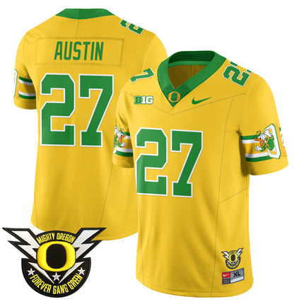 Men's Oregon Football Forever Gang Green 2024 Jersey N1 - All Stitched