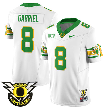 Men's Oregon Football Forever Gang Green 2024 Jersey N1 - All Stitched