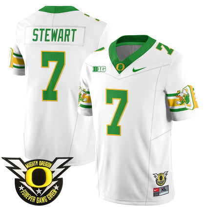 Men's Oregon Football Forever Gang Green 2024 Jersey N1 - All Stitched