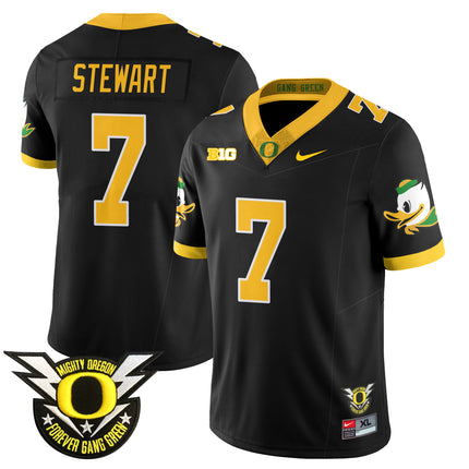 Men's Oregon Football Forever Gang Green 2024 Jersey N2 - All Stitched