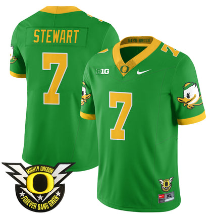 Men's Oregon Football Forever Gang Green 2024 Jersey N2 - All Stitched