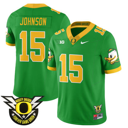 Men's Oregon Football Forever Gang Green 2024 Jersey N2 - All Stitched