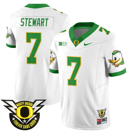 Men's Oregon Football Forever Gang Green 2024 Jersey N2 - All Stitched