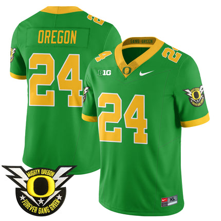 Men's Oregon Football Forever Gang Green 2024 Jersey - All Stitched