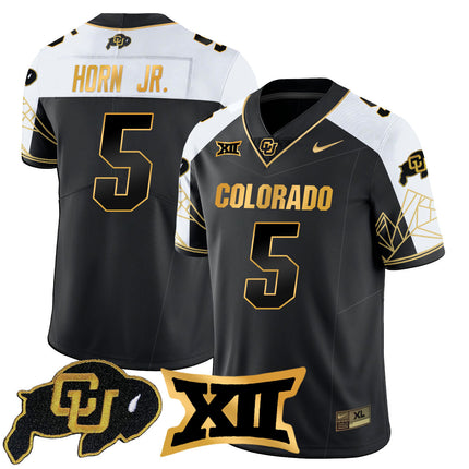 Men's Colorado Buffaloes 2024 Vapor Limited Gold Jersey N3 - All Stitched