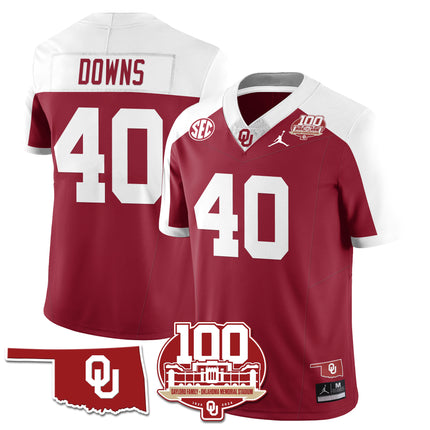 Men's Oklahoma Sooners 1946-56 Throwback Uniforms - 100th Season - All Stitched
