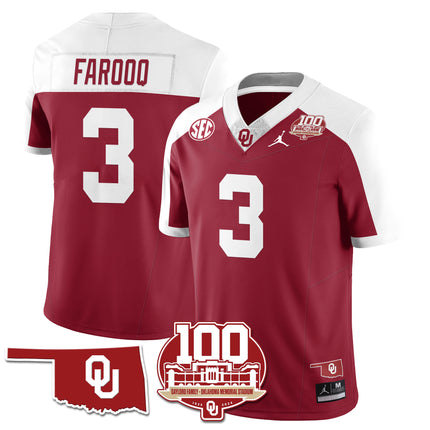 Men's Oklahoma Sooners 1946-56 Throwback Uniforms - 100th Season - All Stitched