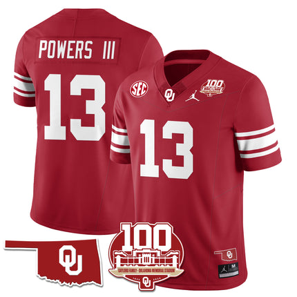 Men's Oklahoma Sooners 1946-56 Throwback Uniforms - 100th Season - All Stitched