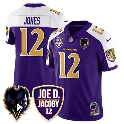 Men's Ravens Purple Rising 2024 Vapor Limited Jersey - All Stitched