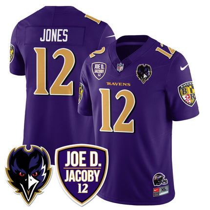 Men's Ravens Purple Rising 2024 Vapor Limited Jersey - All Stitched