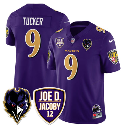 Men's Ravens Purple Rising 2024 Vapor Limited Jersey - All Stitched