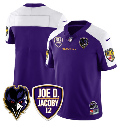 Men's Ravens Purple Rising 2024 Vapor Limited Jersey - All Stitched