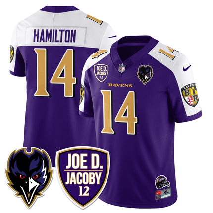 Men's Ravens Purple Rising 2024 Vapor Limited Jersey - All Stitched