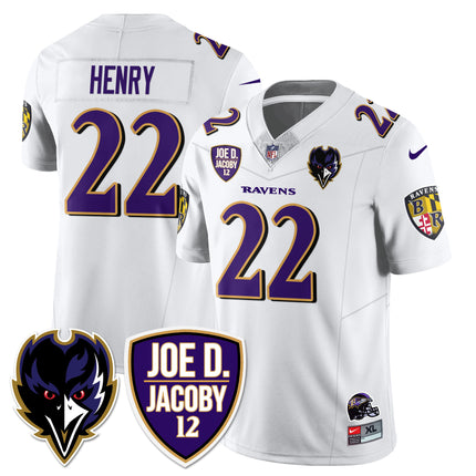 Men's Ravens Purple Rising 2024 Vapor Limited Jersey - All Stitched