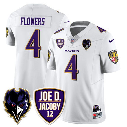 Men's Ravens Purple Rising 2024 Vapor Limited Jersey - All Stitched