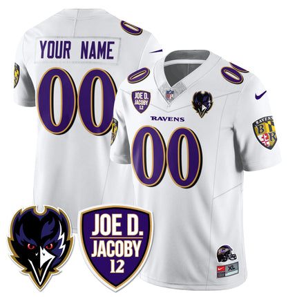Custom Name/Gender Ravens Purple Rising 2024 Vapor Limited Jersey - All Stitched