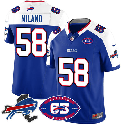 Men's Bills 1959 - 2024 - The Bills Jersey - All Stitched
