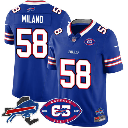 Men's Bills 1959 - 2024 - The Bills Jersey - All Stitched