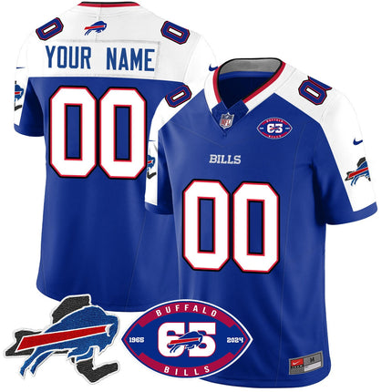 Custom Name/Gender Bills 1959 - 2024 - The Bills Jersey - All Stitched