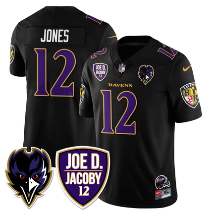 Men's Ravens Purple Rising 2024 Vapor Limited Jersey - All Stitched