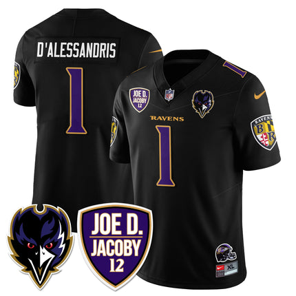 Men's Ravens Purple Rising 2024 Vapor Limited Jersey - All Stitched