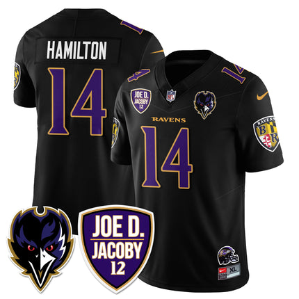Men's Ravens Purple Rising 2024 Vapor Limited Jersey - All Stitched