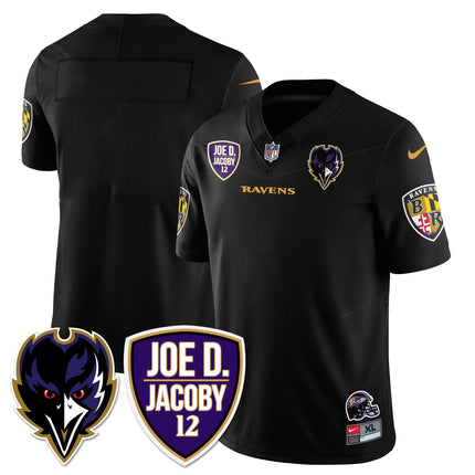 Men's Ravens Purple Rising 2024 Vapor Limited Jersey - All Stitched