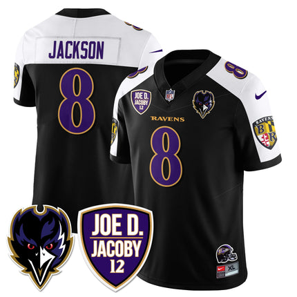 Men's Ravens Purple Rising 2024 Vapor Limited Jersey - All Stitched