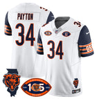 Walter Payton - 34 / Navy Sleeve / S