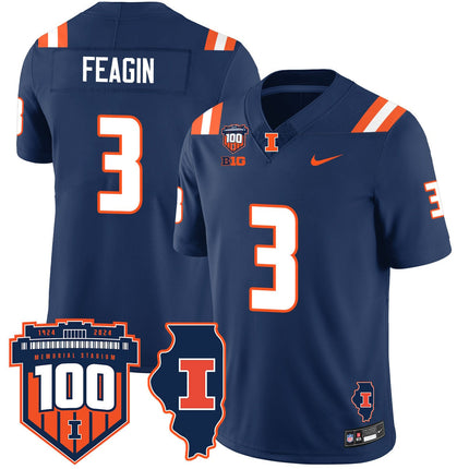 Men's Illinois Football Vapor Jersey - All Stitched