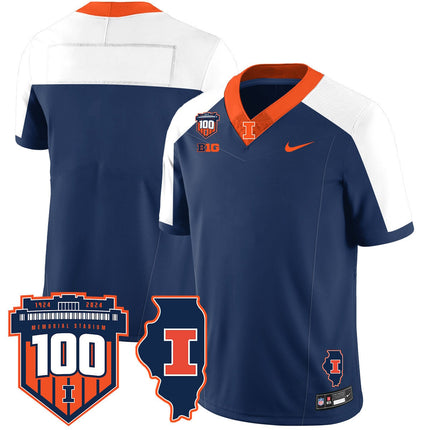 Men's Illinois Football Vapor Jersey - All Stitched