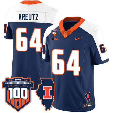 Men's Illinois Football Vapor Jersey - All Stitched