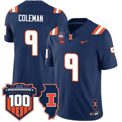 Men's Illinois Football Vapor Jersey - All Stitched