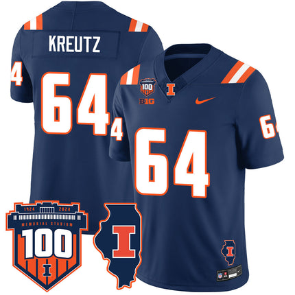 Men's Illinois Football Vapor Jersey - All Stitched
