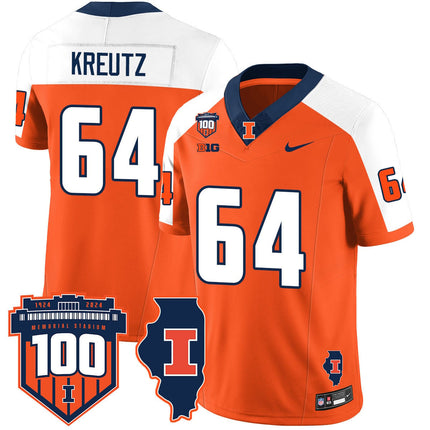 Men's Illinois Football Vapor Jersey - All Stitched