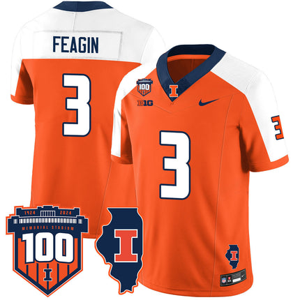 Men's Illinois Football Vapor Jersey - All Stitched