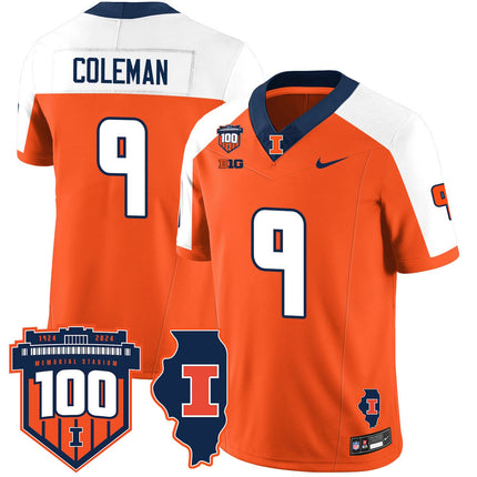 Men's Illinois Football Vapor Jersey - All Stitched