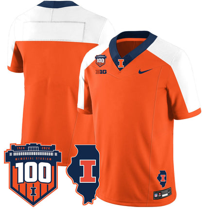 Men's Illinois Football Vapor Jersey - All Stitched
